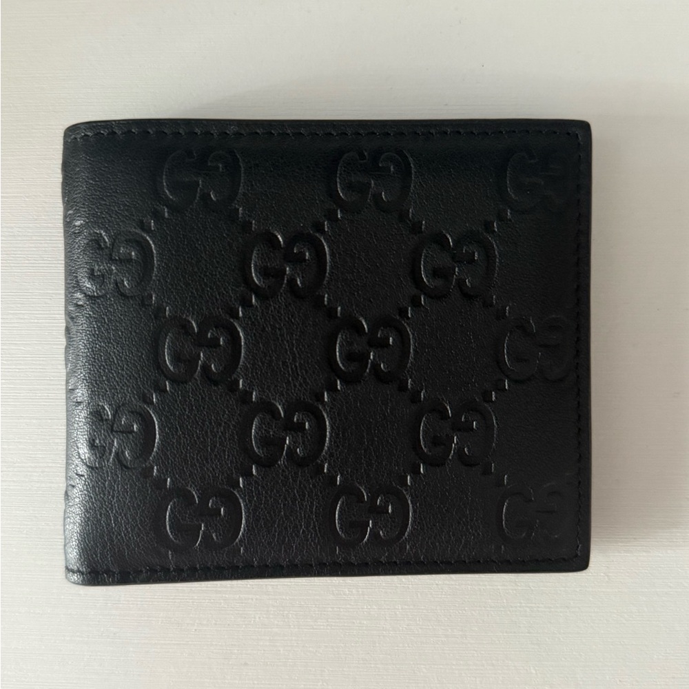 Gucci Black Key Card Holder with GG Monogram